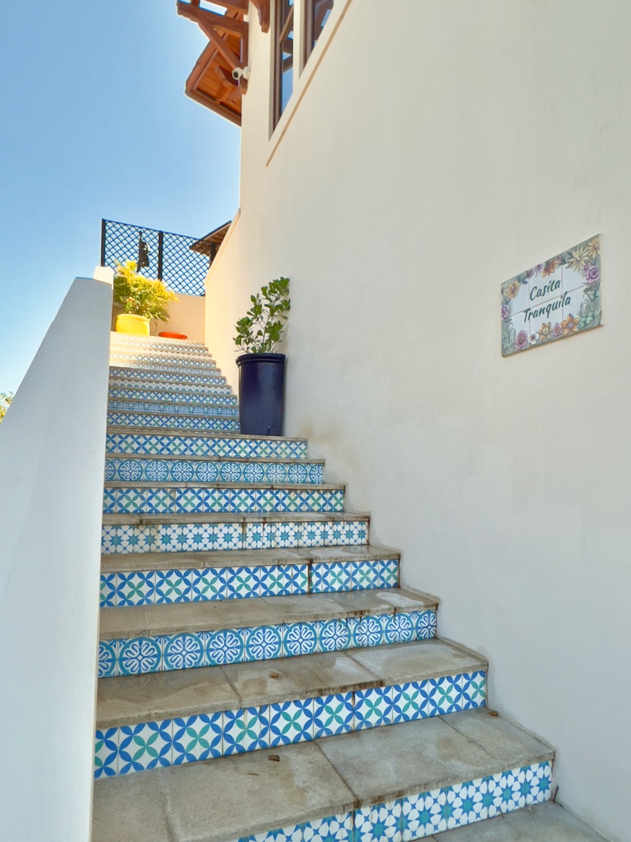 Beautiful tiled staircase